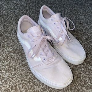 Vans Womens Old Skool Lace Up Light Purple Sneakers Size 9.5
